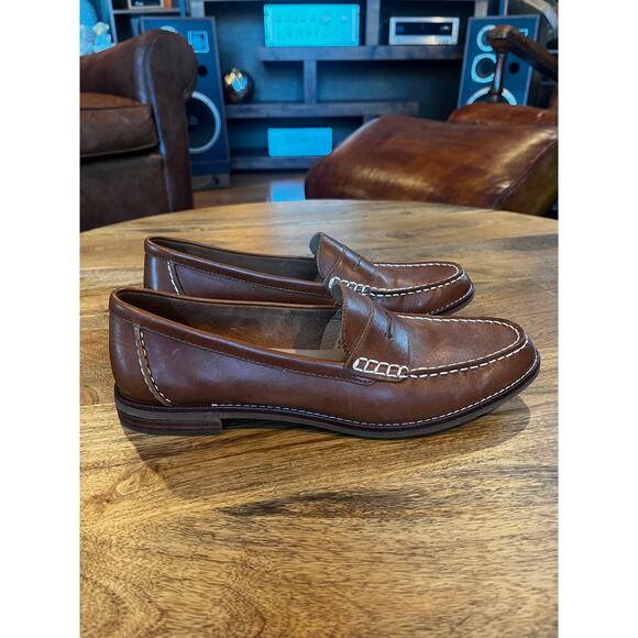 Sperry Seaport STS81928 Leather Penny Loafer Shoes Dark Brown Women's Size US 11 - Picture 2 of 8